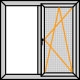 Двустворчатые пластиковые окна VEKA Softline 82 1