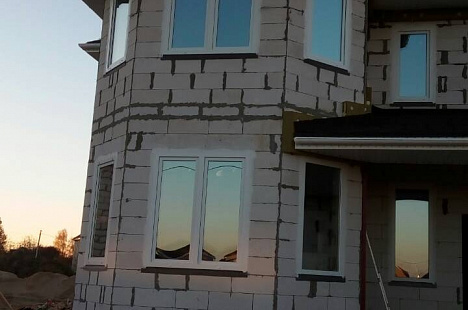 Остекление частного дома профильной системой Veka Softline 2